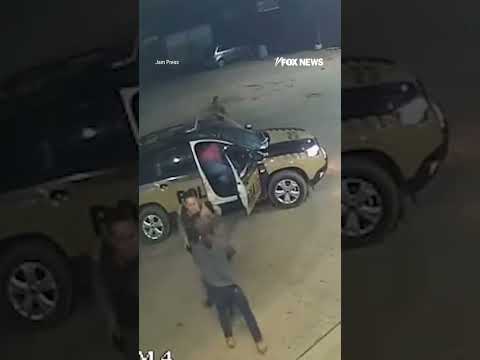 WATCH: Terrifying moment a kidnapping victim risks it all by jumping from a car #shorts #news #viral