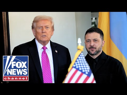 President Zelenskyy holds a briefing at Blair House