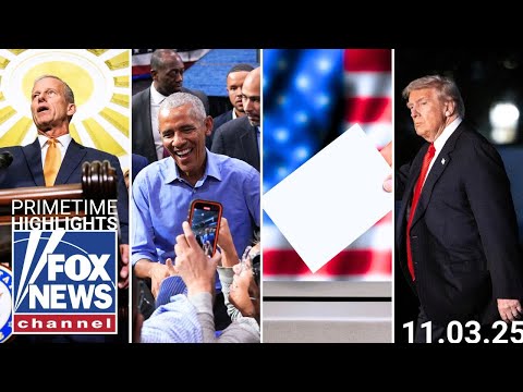 Fox News Highlights – November 3rd, 2025