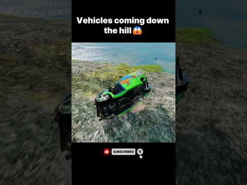Vehicles coming down the hill