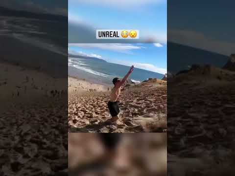 A random guy recorded him at the bottom of the hill 😳| #shorts