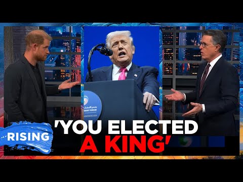 Prince Harry TAKES SHOT At Trump During Colbert APPEARANCE | RISING
