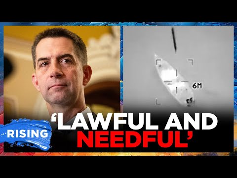 Tom Cotton DEFENDS STRIKES On Alleged Drug Boats In Caribbean | RISING