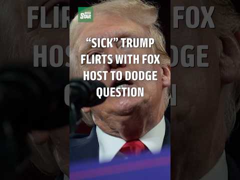 Trump Flirts with Fox Host to Dodge Question About Iran  #news #politics #trump #iranwar #fox