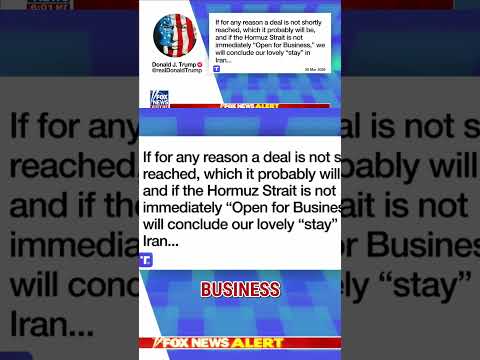 Watters: Trump issues final warning #shorts #usa #iran #trump #news