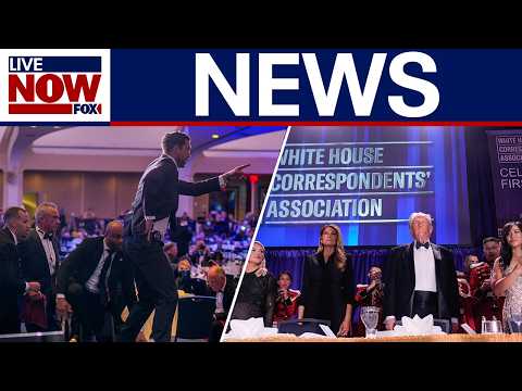 NEWS: Trump rushed from WHCD after shooting, suspect in custody