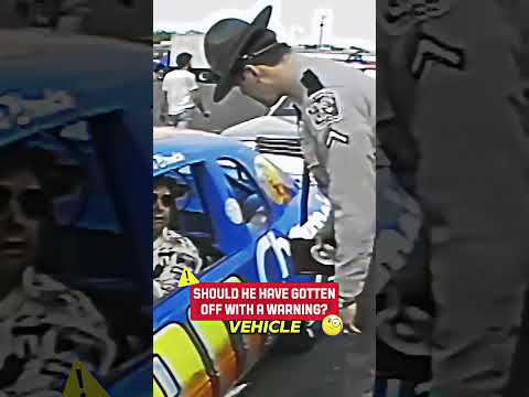 OFFICER, HE’S LATE FOR WORK! 😂🏎️ NASCAR DRIVER SPEEDS PAST! #nascar #racing