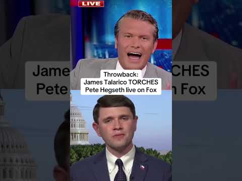 James Talarico TORCHES Pete Hegseth live on Fox